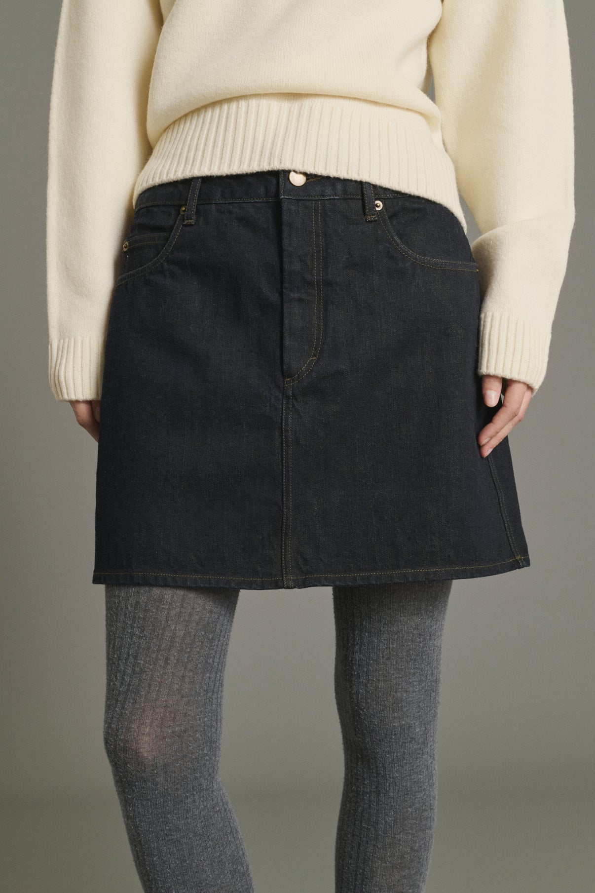 Lacy Skirt - Black - Cotton - Women vue 3