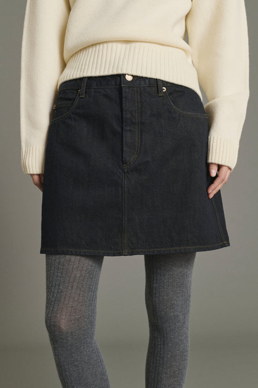 Rock Lacy - Schwarz - Baumwolle - Damen