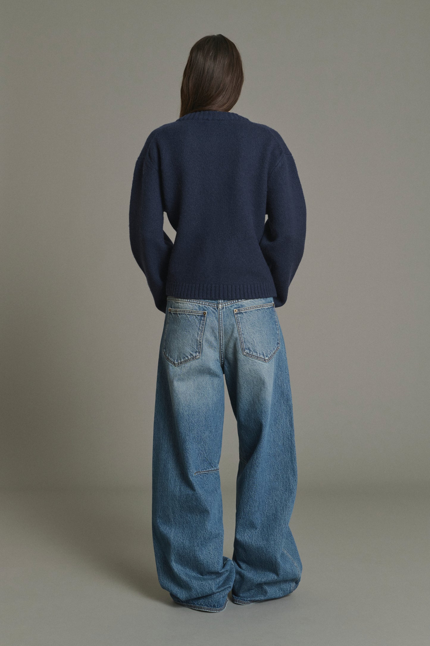 Cardigan Galileo - Navy - Merinowolle - Damen