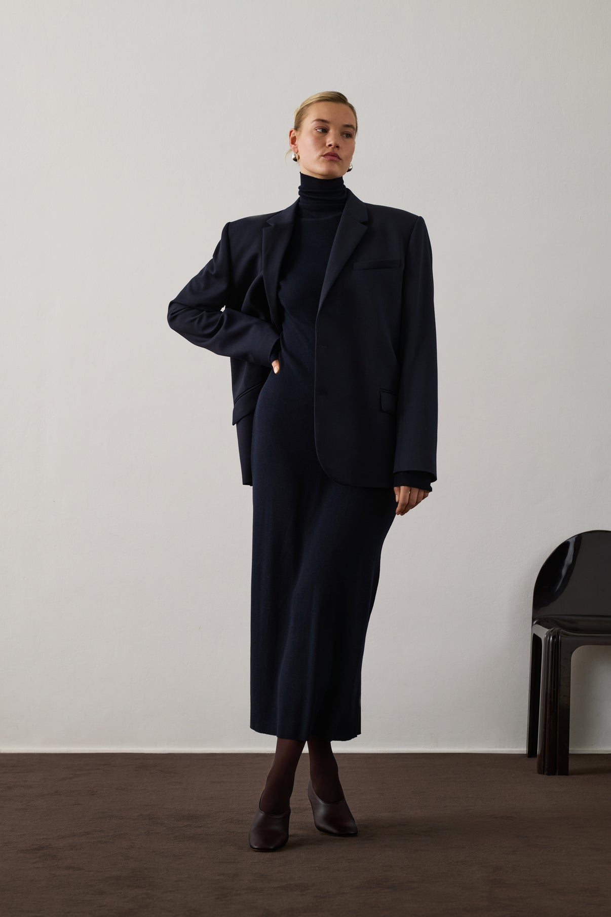 Veste Giani - Bleu Nuit - Laine - Femme vue 6