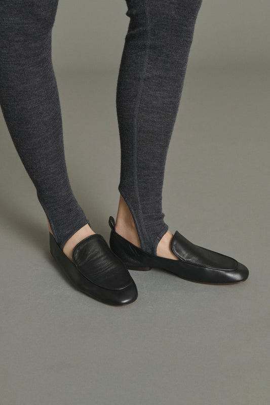 Mokassins Nine - Schwarz - Leder - Damen