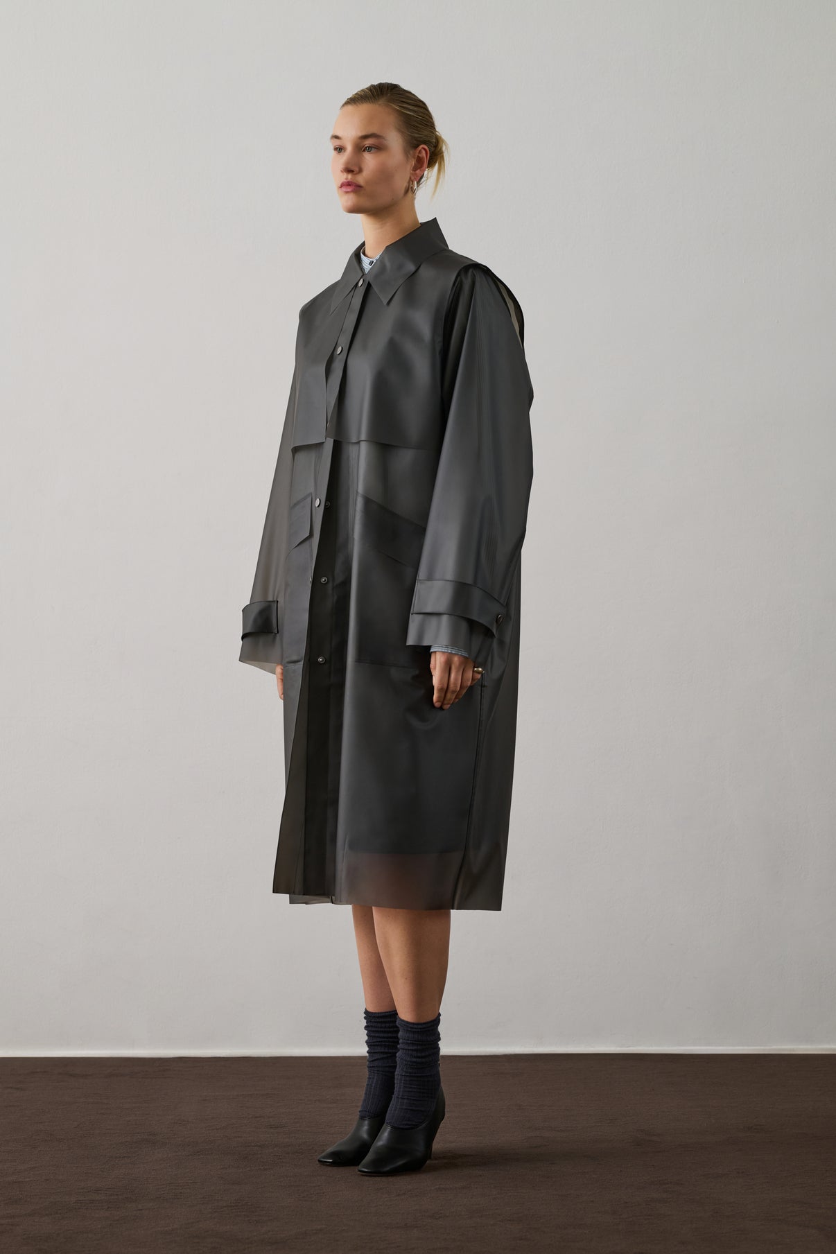 Trench Gaultier - Gris Anthracite - Femme vue 4