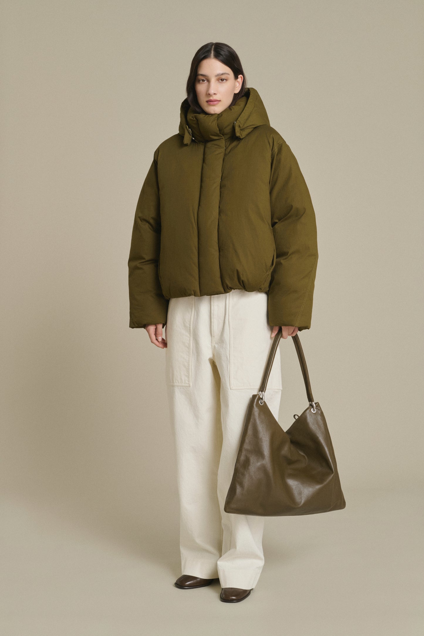 Java puffer jacket - Khaki - Cotton - Women