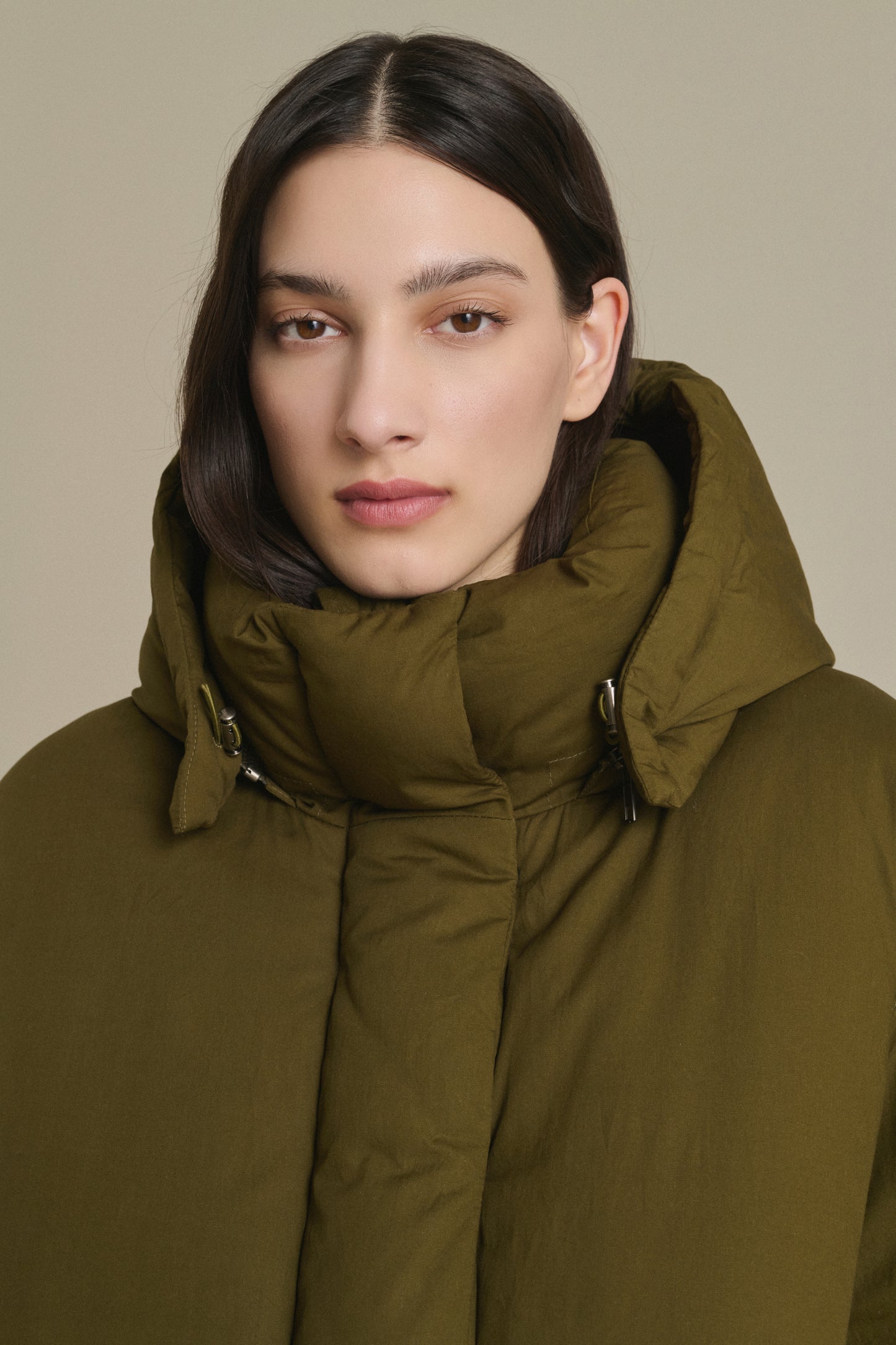 Java puffer jacket - Khaki - Cotton - Women