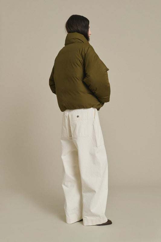 Daunenjacke Java – Khaki – Baumwolle – Damen