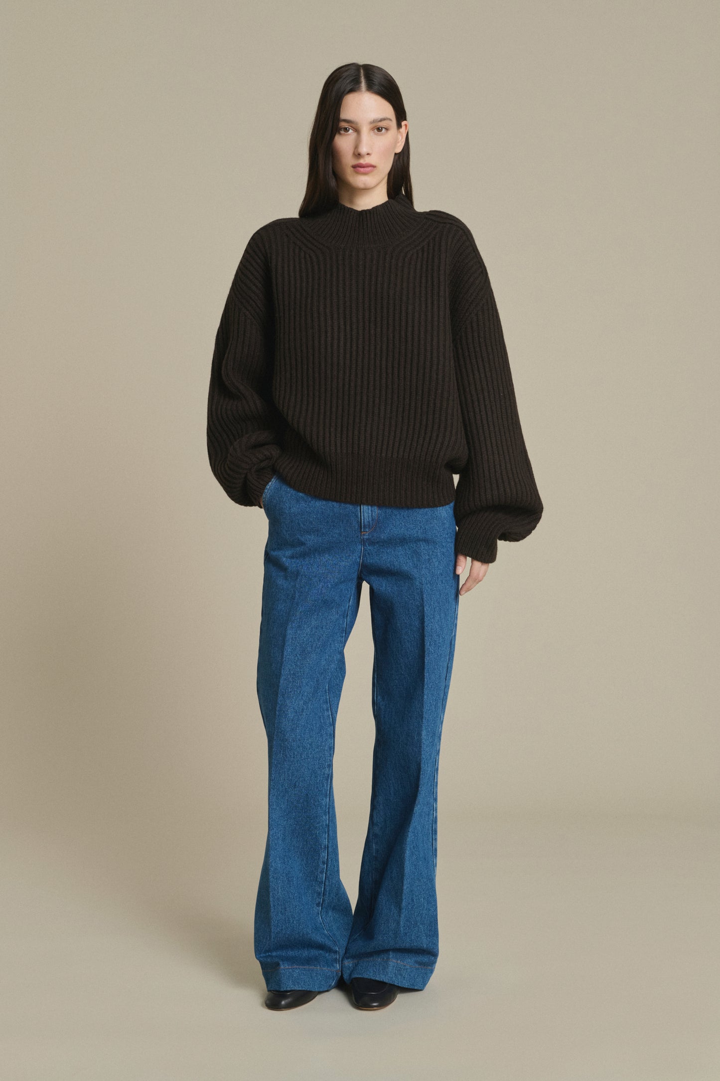 Pullover Flamand - Chocolate - Merino Wool - Women