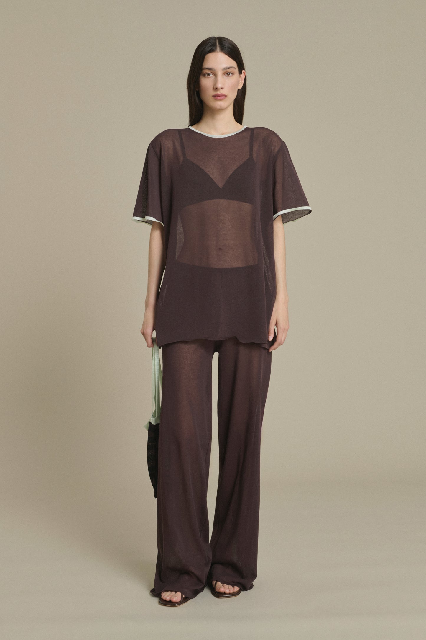 Hose Nico Schokolade aus Strickware Soeur & TL180 - Soeur