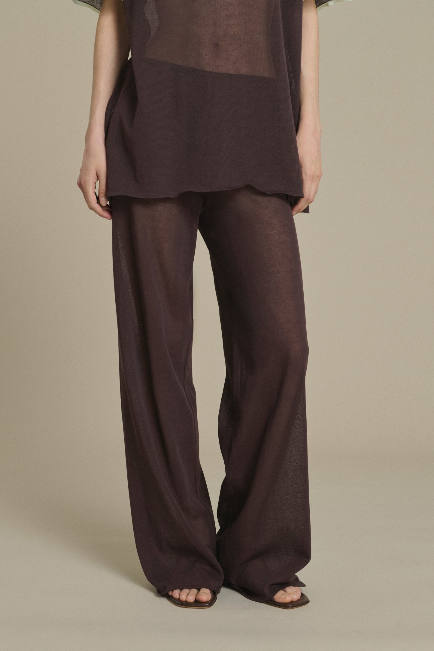 Hose Nico Schokolade aus Strickware Soeur & TL180 - Soeur