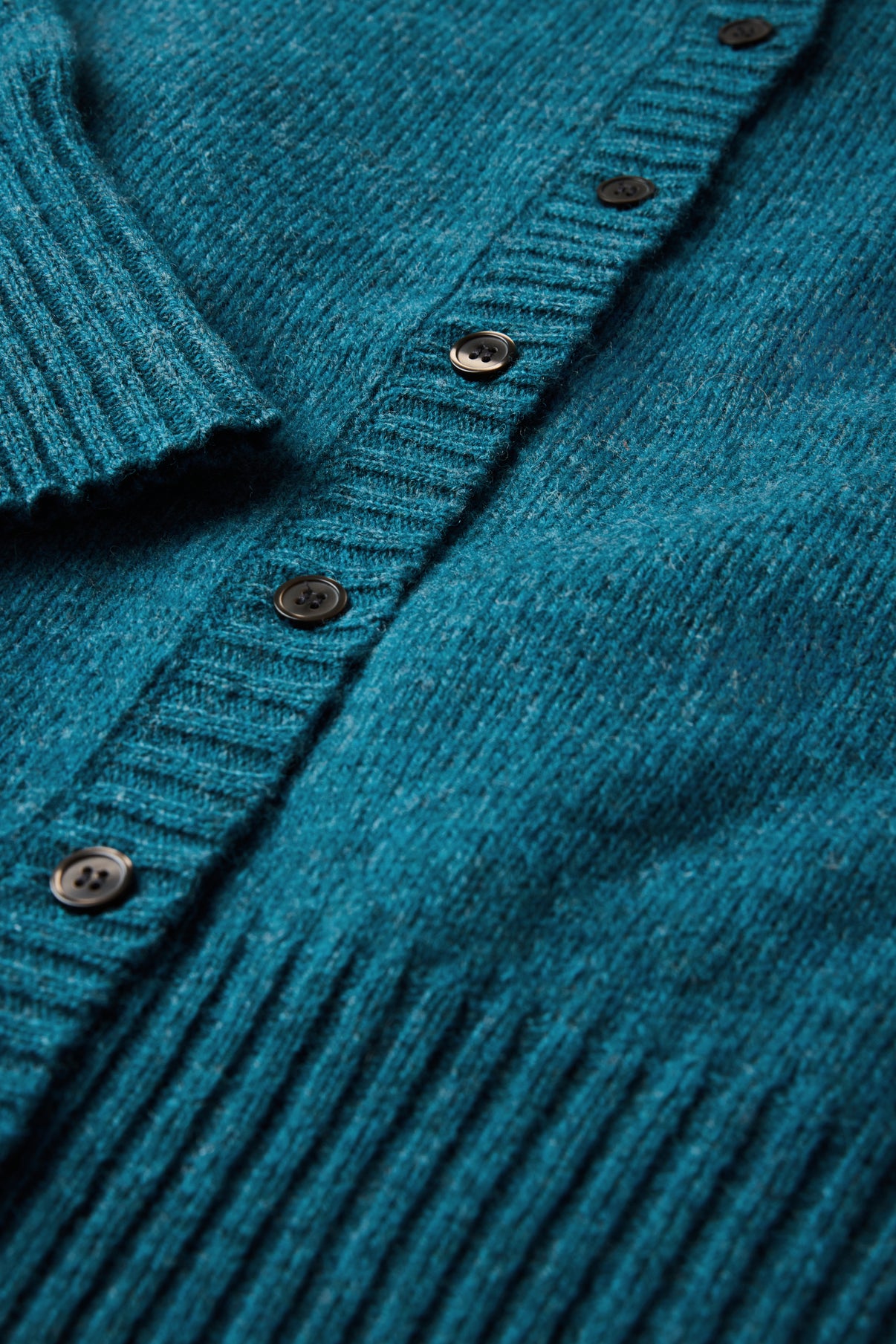 Cardigan Fugu - Persischblau - Merinowolle - Damen vue 6