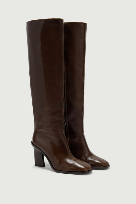 Stiefel Livia - Dunkelbraun - Leder - Damen