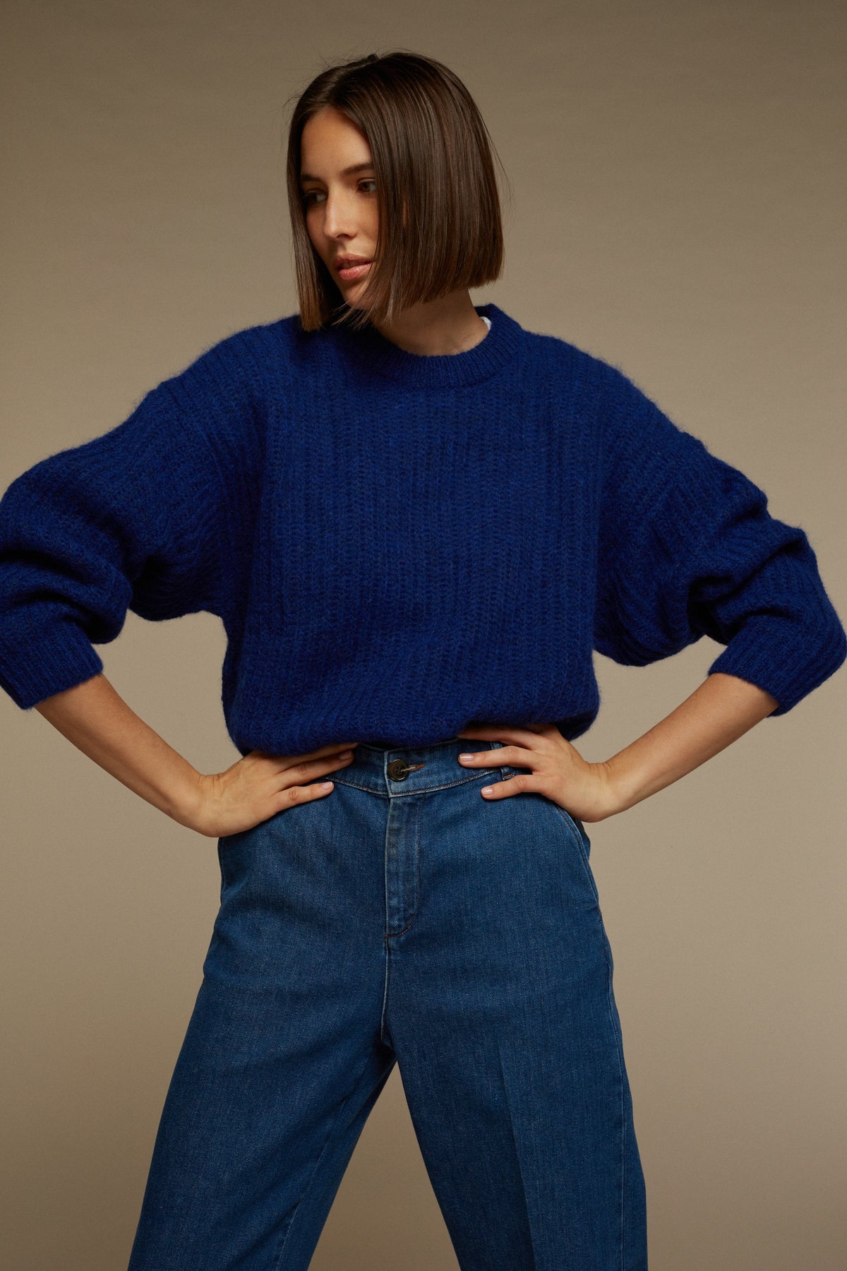 PULLOVER GINETTE MELIERTES ECRU