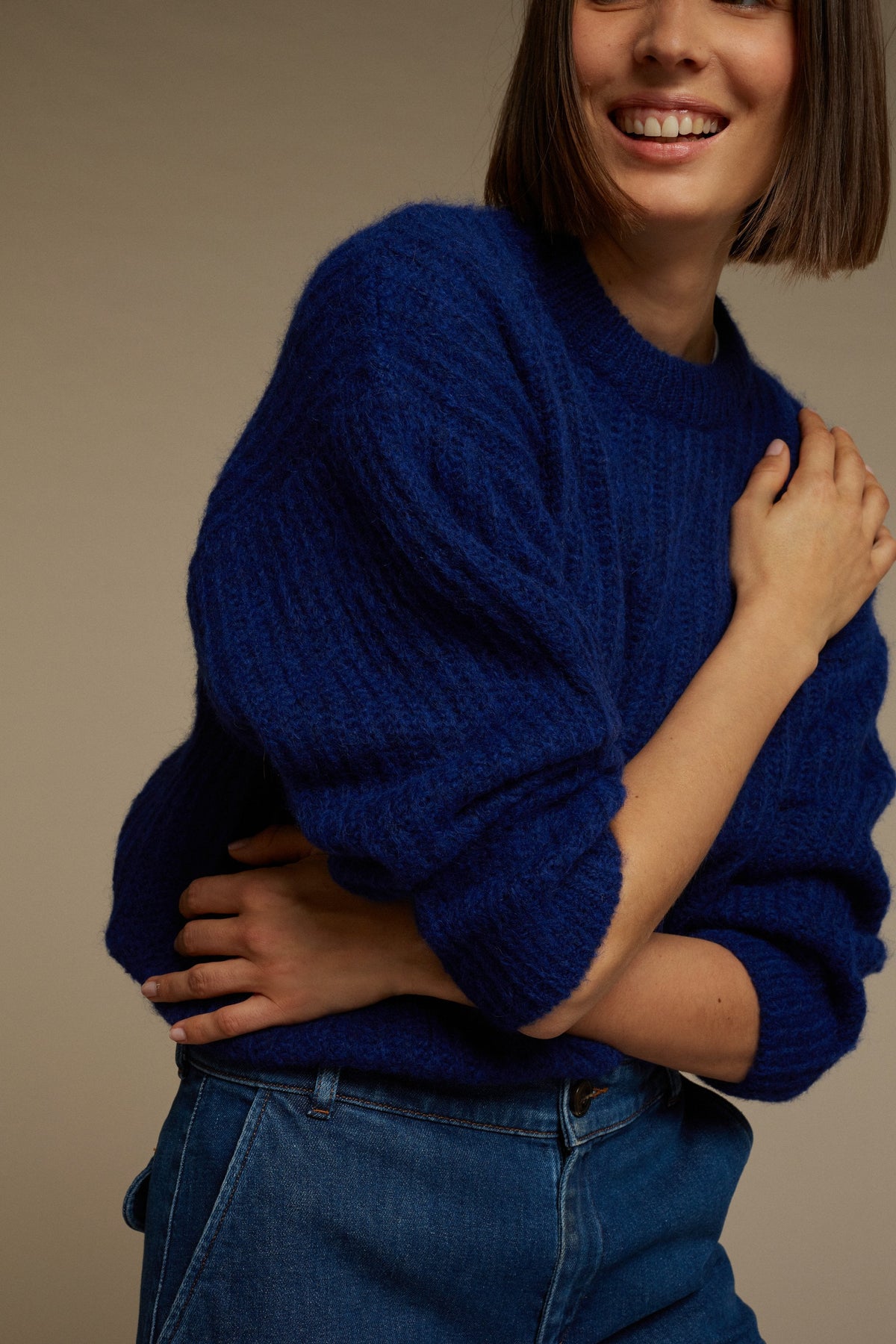 PULLOVER GINETTE MELIERTES ECRU vue 4