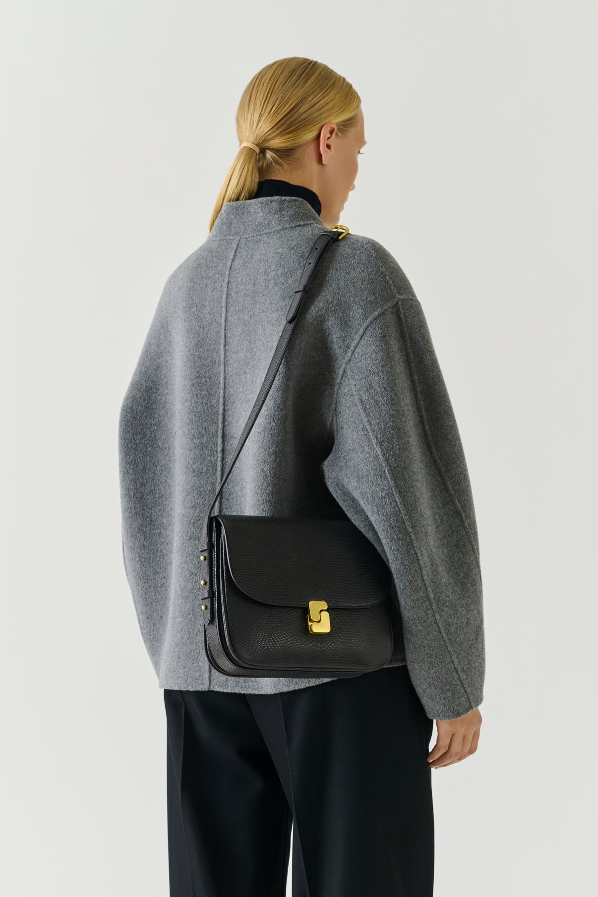 Tasche Bellissima Maxi - Schwarz - Leder - Damen vue 2