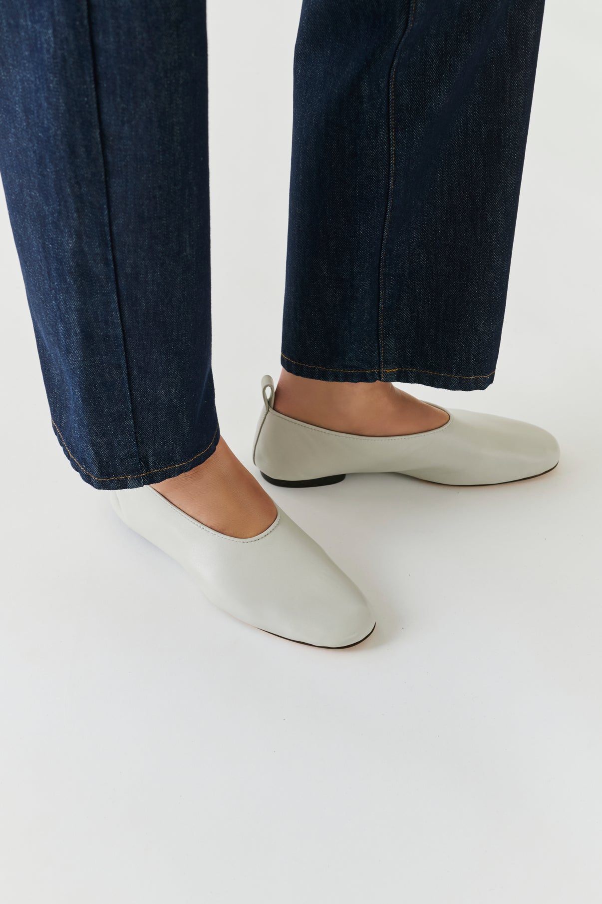Ballerinas Bala - Hellgrau - Leder - Damen vue 2