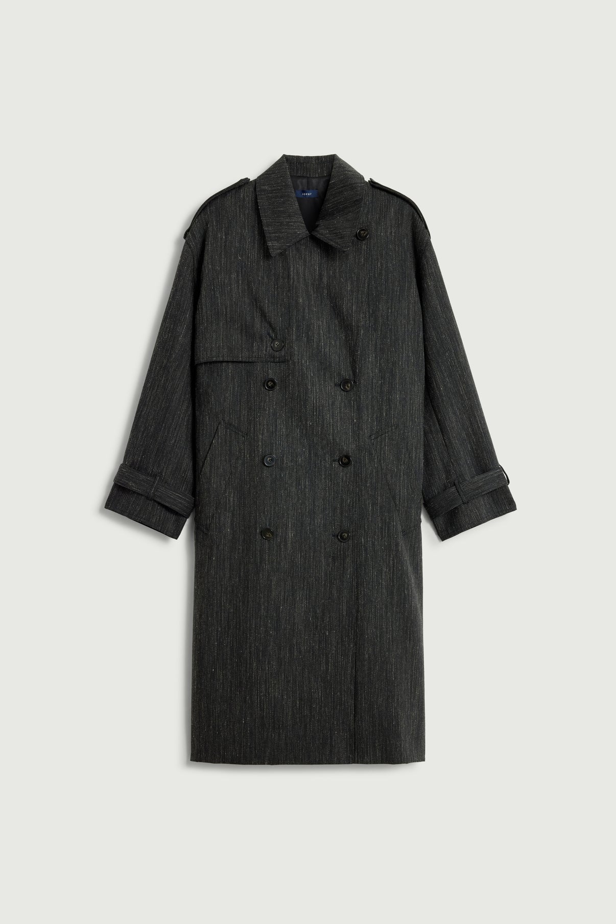 Trench Jourdain – Anthrazitgrau – Wolle – Damen vue 6
