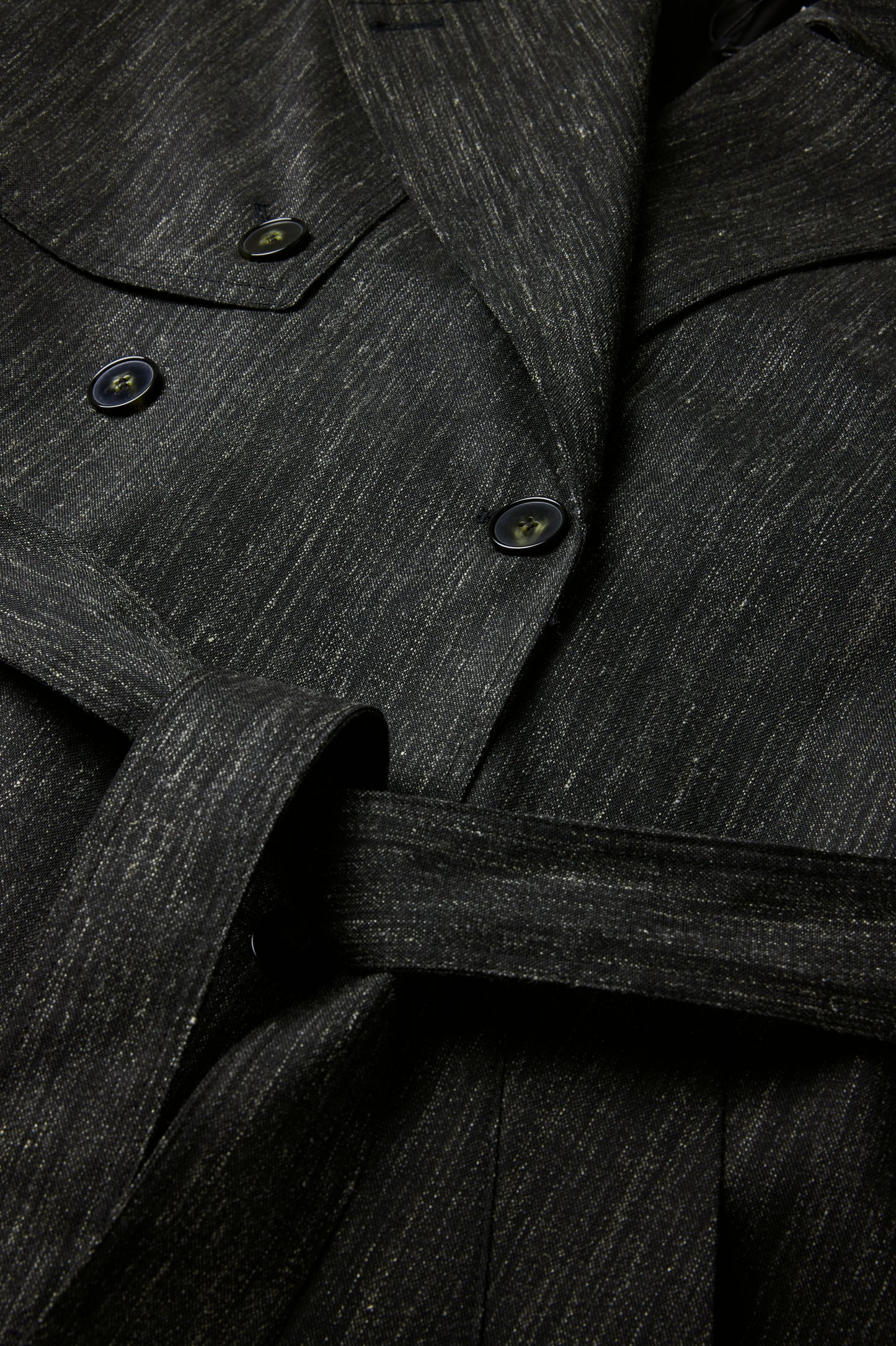 Trench Jourdain – Anthrazitgrau – Wolle – Damen