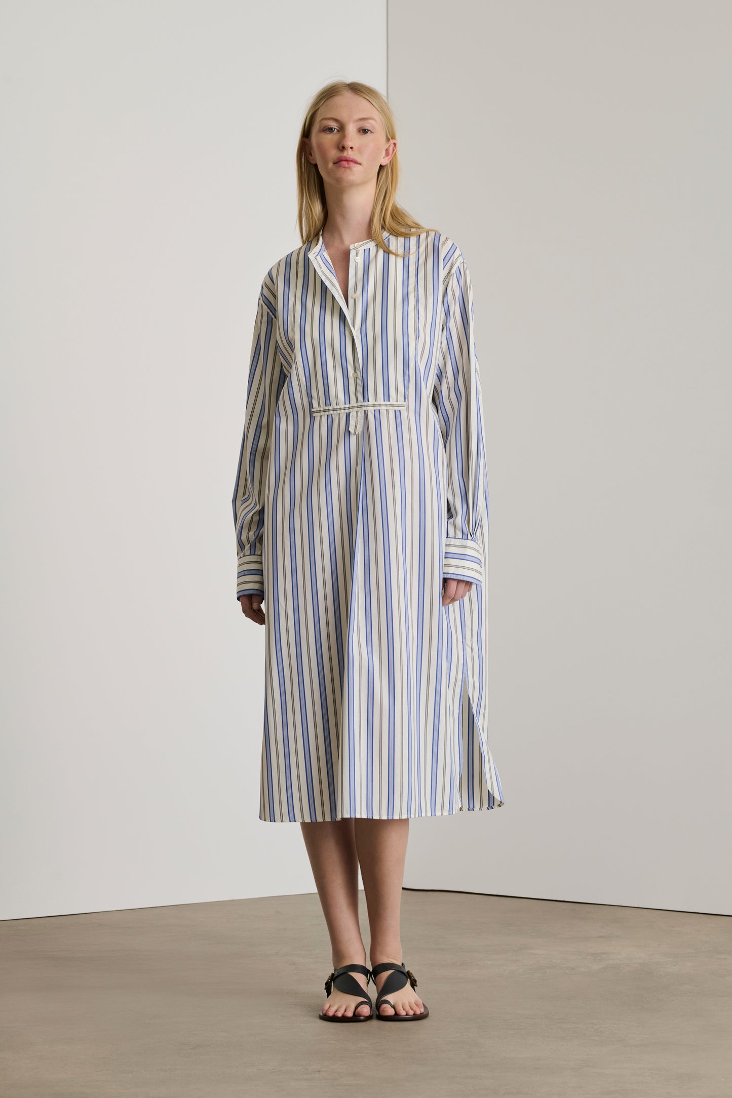 Robe Dolores - Bleu/Blanc - Coton - Femme