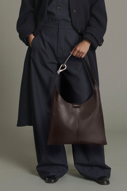 Cosima Mini shoulder bag - Brown smooth leather - Soeur