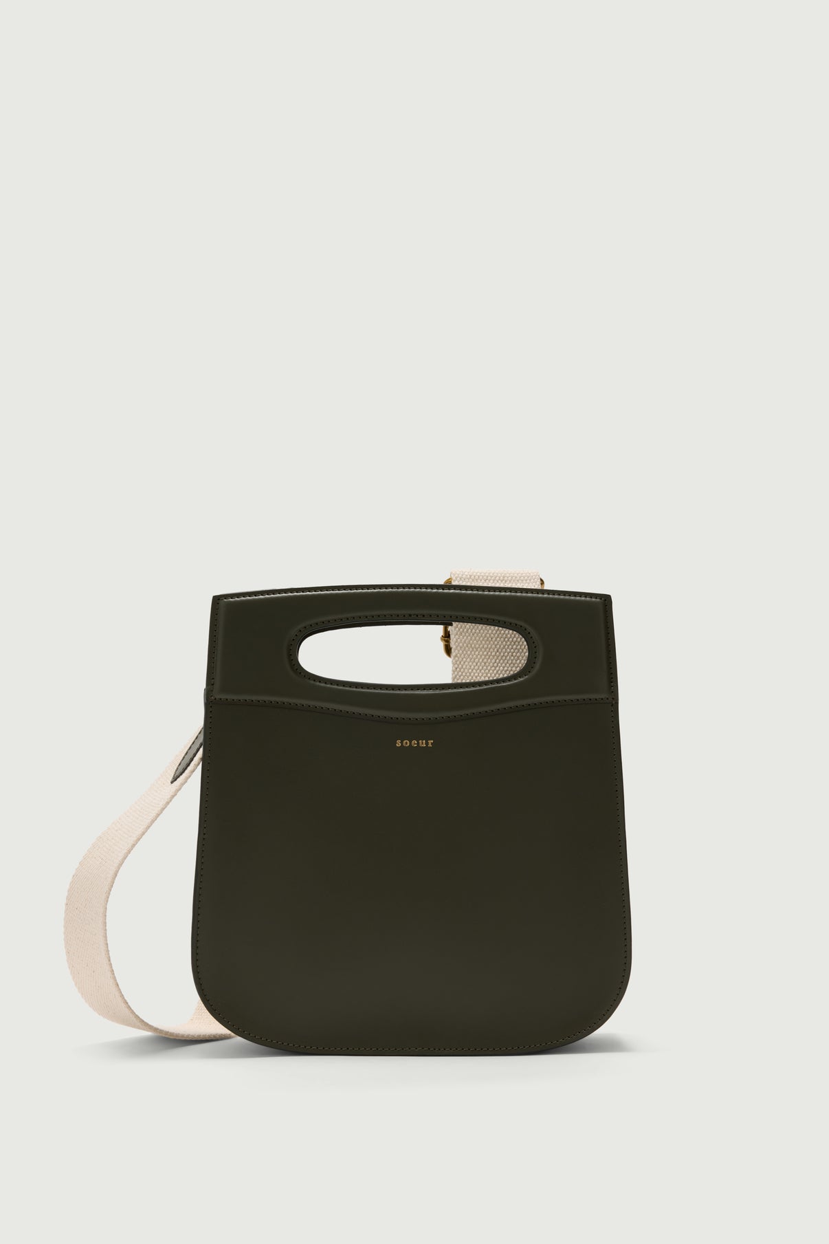 Tasche Cheri - Militärgrün - Leder - Damen vue 2