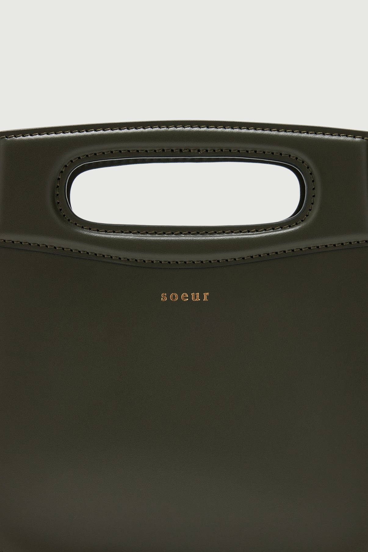 Cheri Mini Tasche – Militärgrün – Leder – Damen vue 3