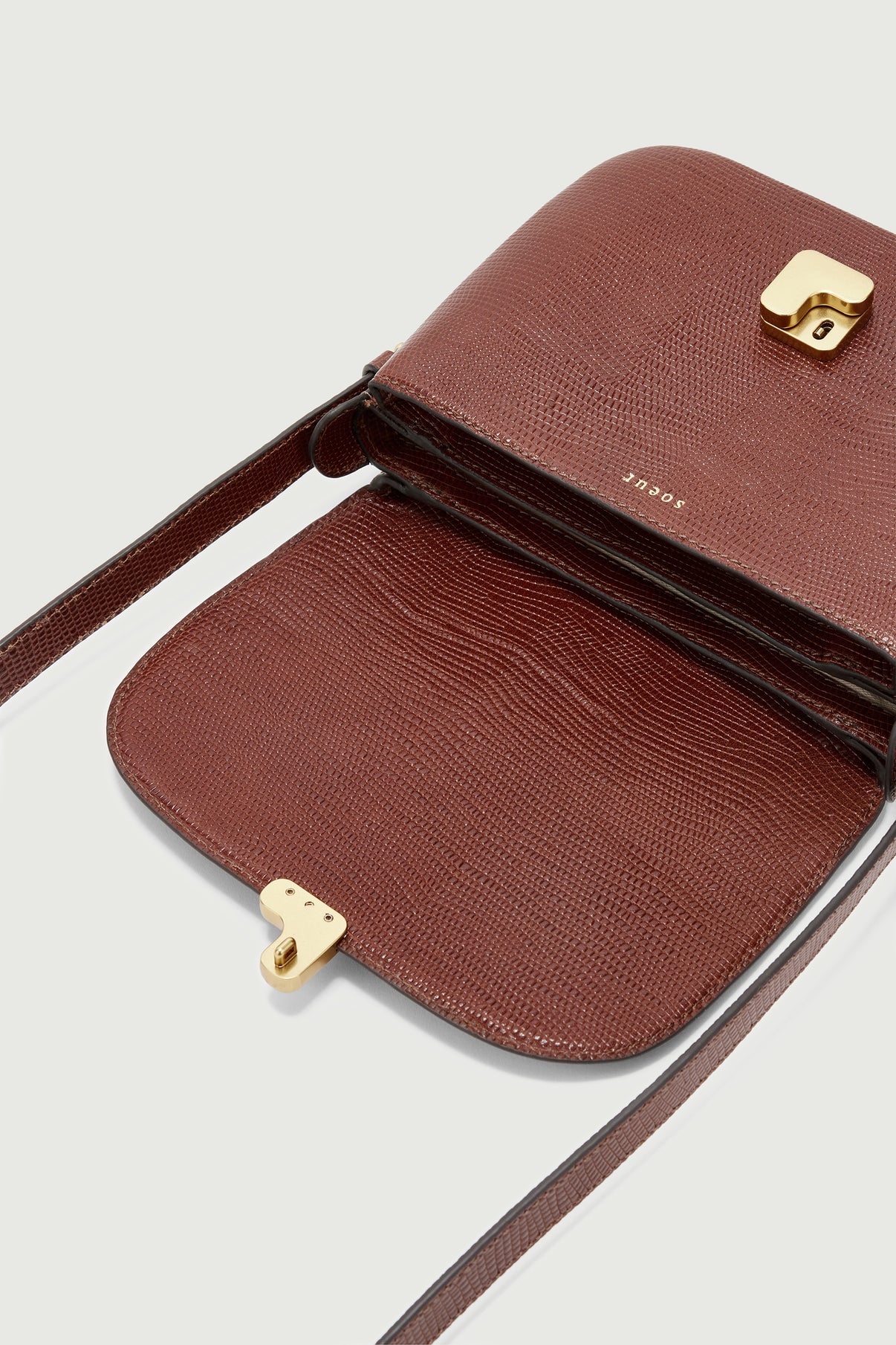 Tasche Bellissima Mini - Cognac - Leder - Damen vue 4
