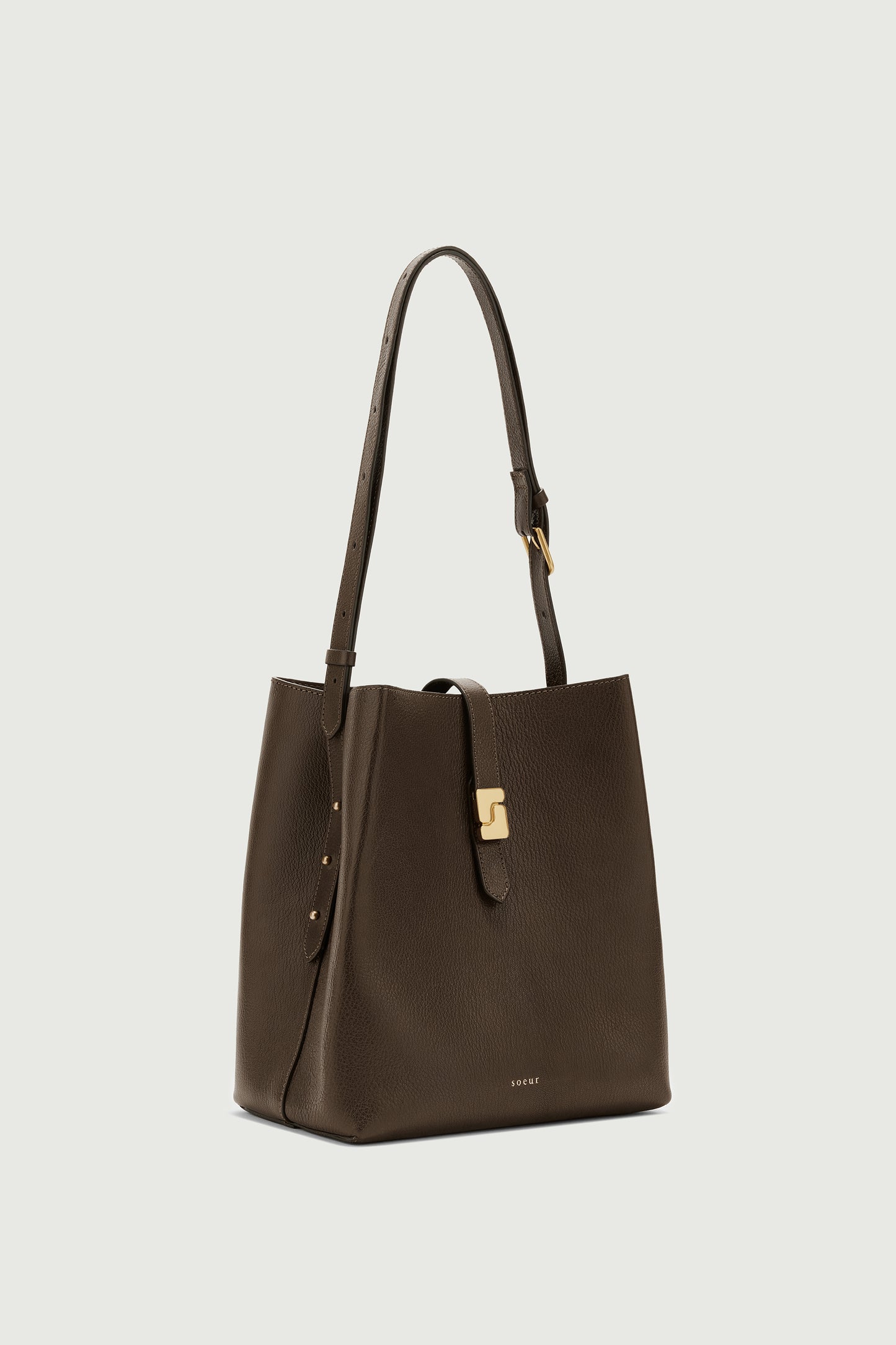 Tasche Bello – Dunkelkhaki – Leder – Damen