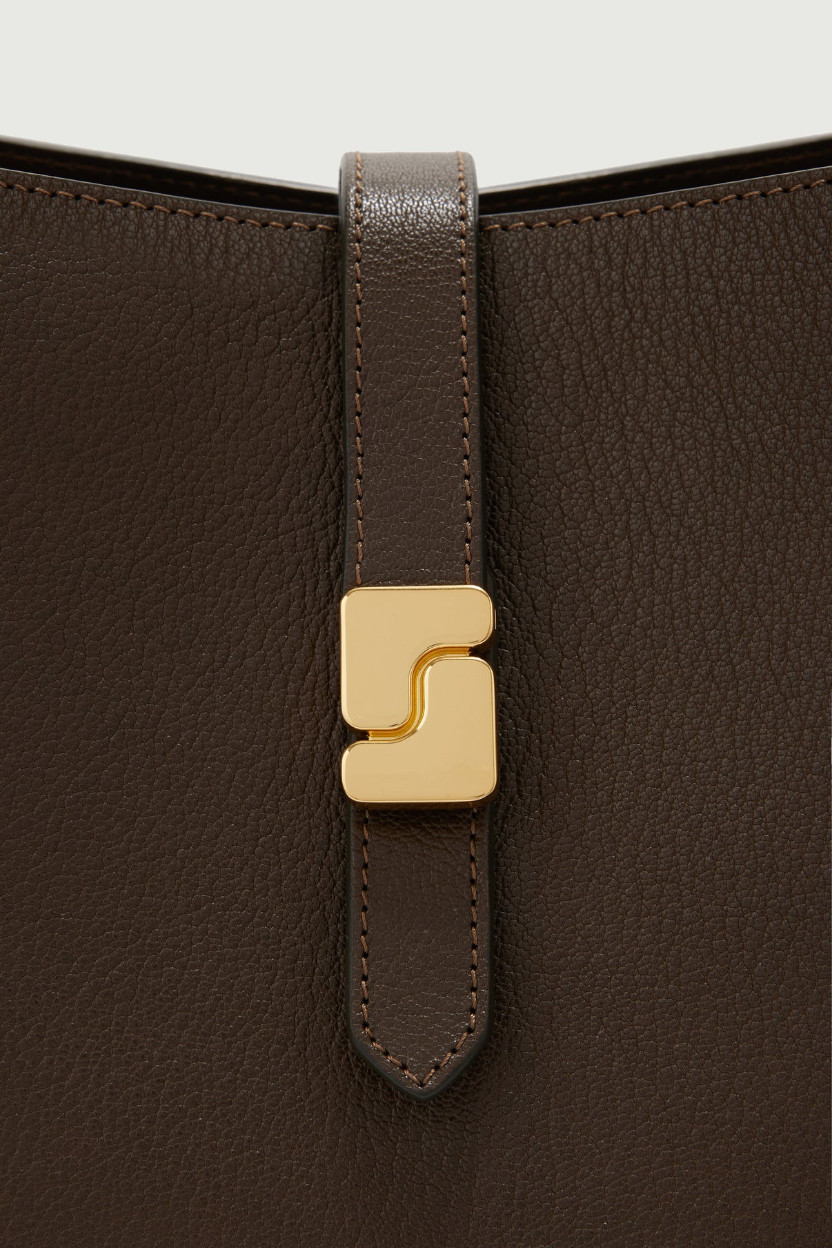 Tasche Bello – Dunkelkhaki – Leder – Damen vue 3