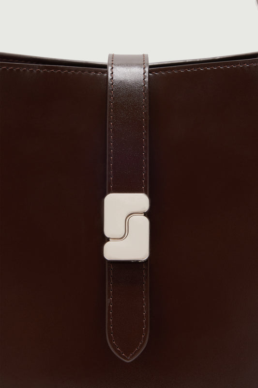 Tasche Bello Mini - Warmbraun - Leder - Damen