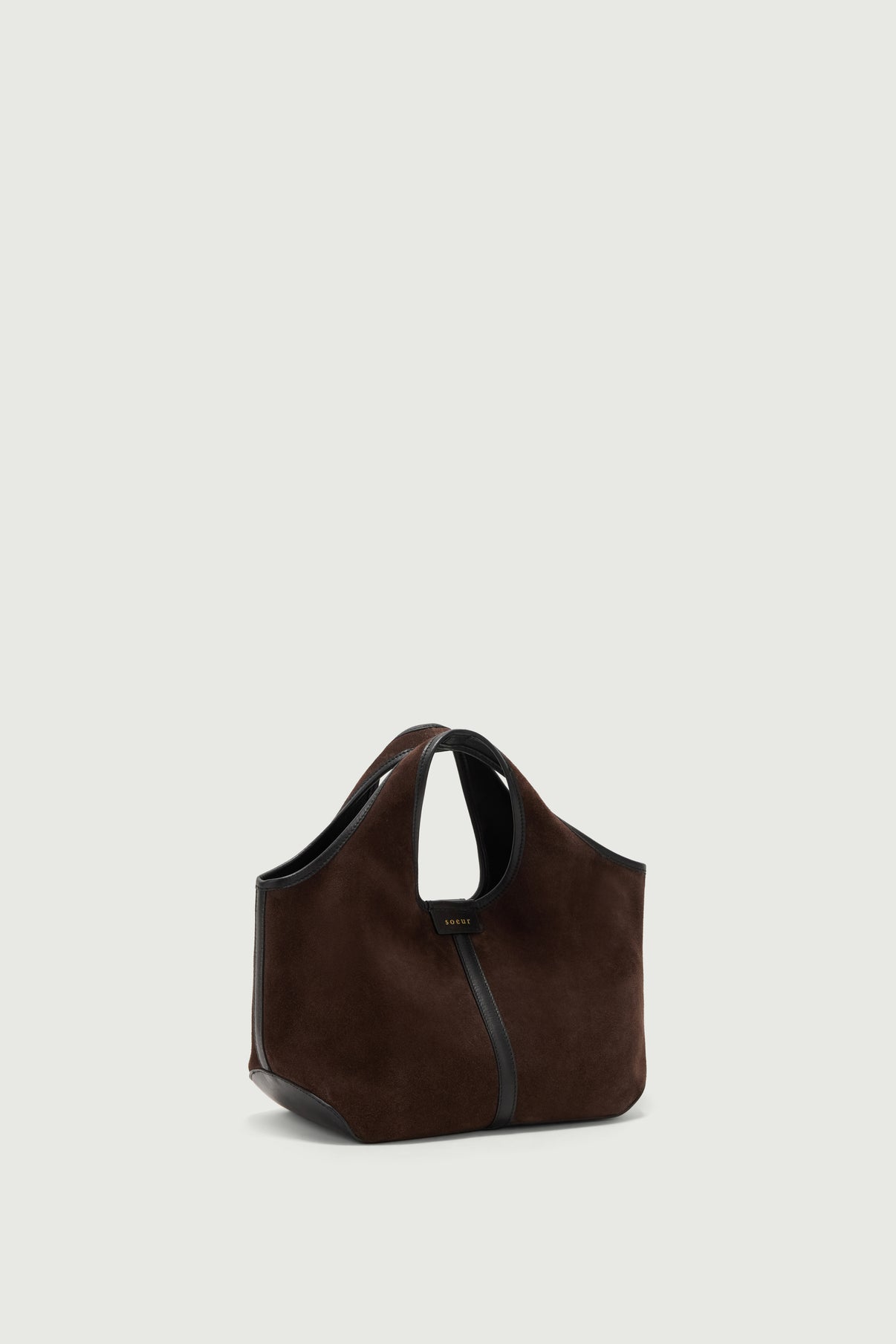 Tasche Douce Mini - Dunkelbraun - Leder - Damen vue 2