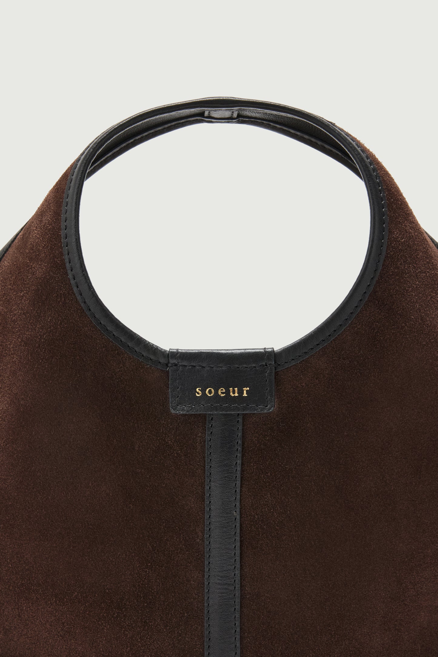 Tasche Douce Mini - Dunkelbraun - Leder - Damen