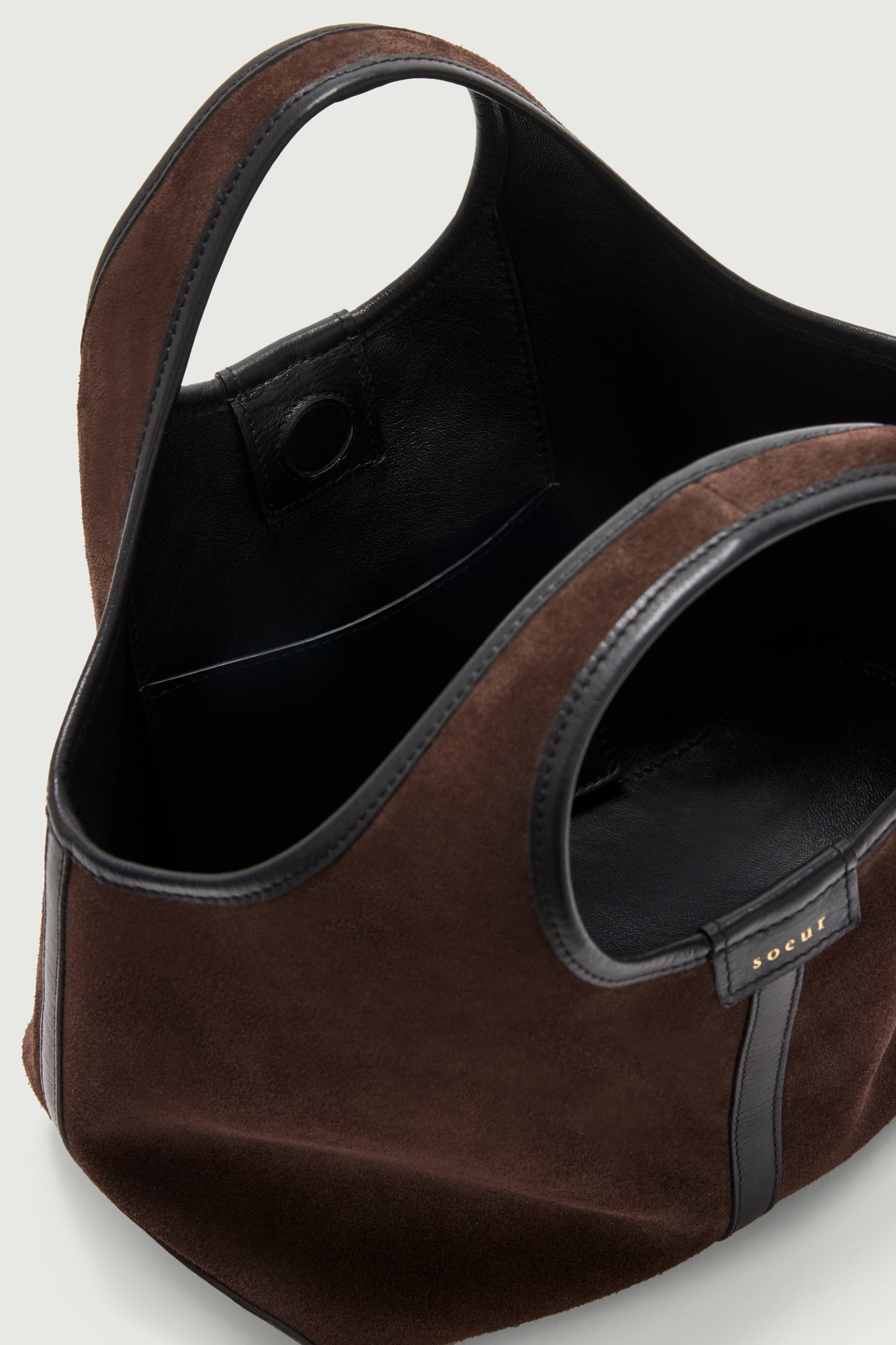Tasche Douce Mini - Dunkelbraun - Leder - Damen