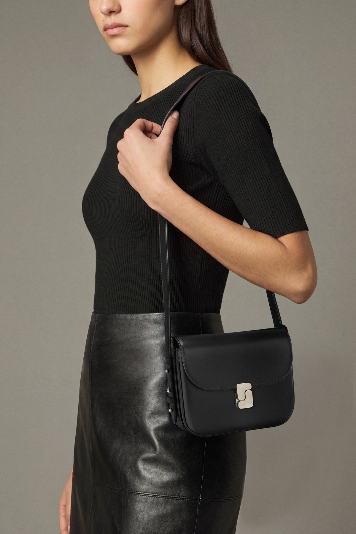 Bellissima Mini bag - Black Box Leather S Buckle - Soeur vue 2
