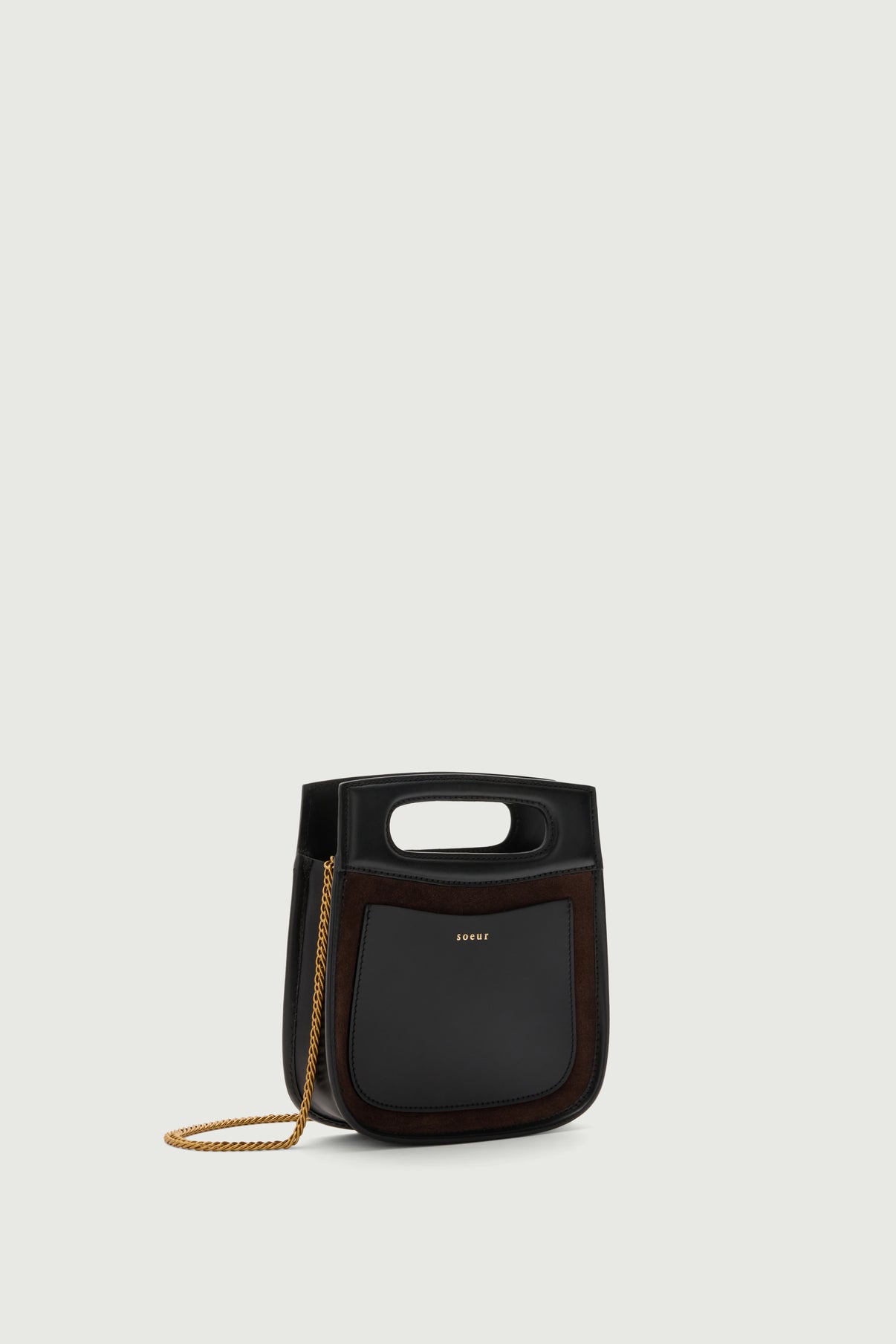 Tasche Cheri Mini - Dunkelbraun - Leder - Damen vue 2
