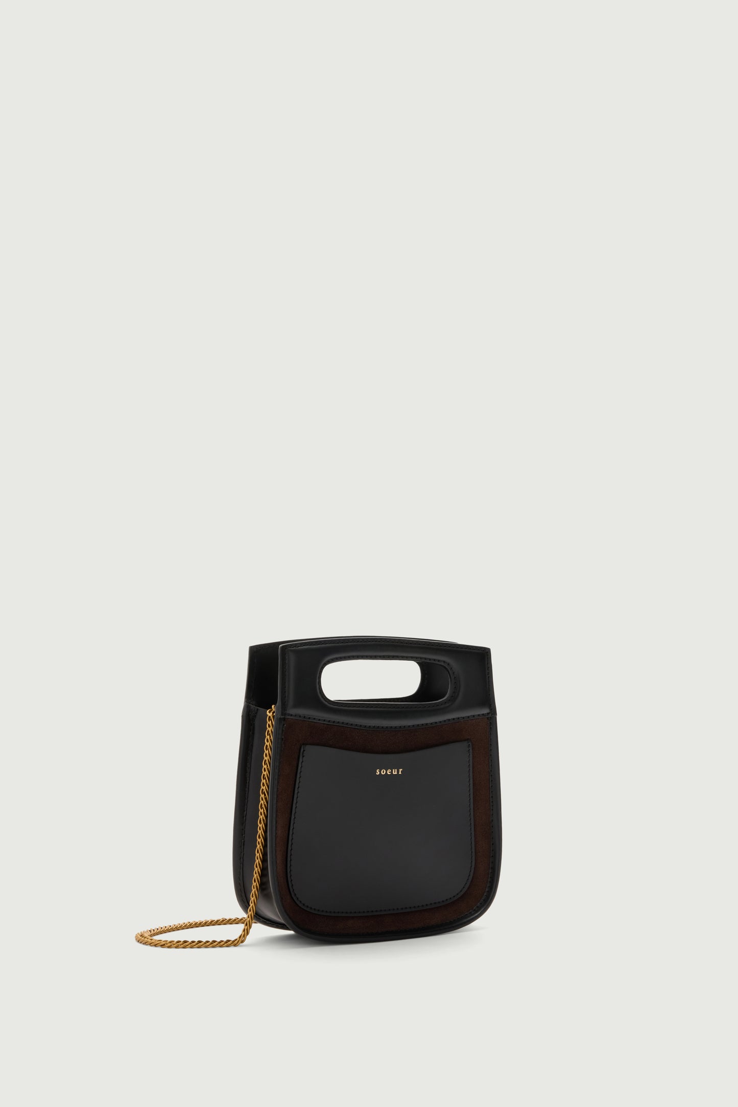 Tasche Cheri Mini - Dunkelbraun - Leder - Damen